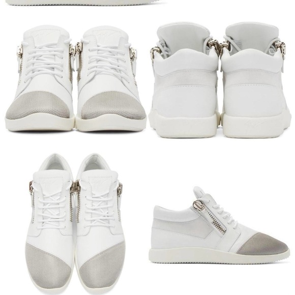 Giuseppe Zanotti Megatron, brand new in white and gray, size 38.5 - Picture 3 of 5